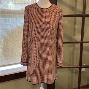 BCBGMAXAZRIA Jacie Printed Front Drape Dress